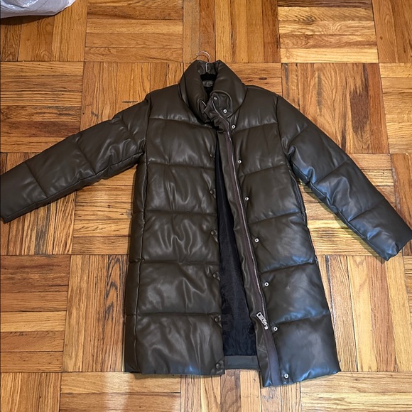 Mango Dark Green Puffer Jacket - Picture 4 of 5